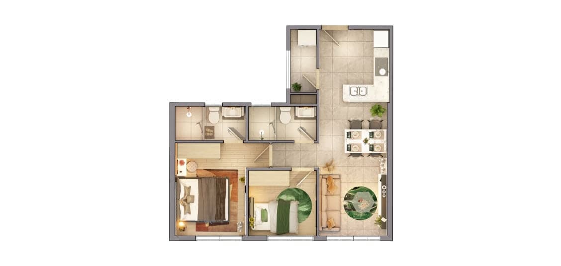 Căn Hộ 1 Phòng Ngủ (1BR)
