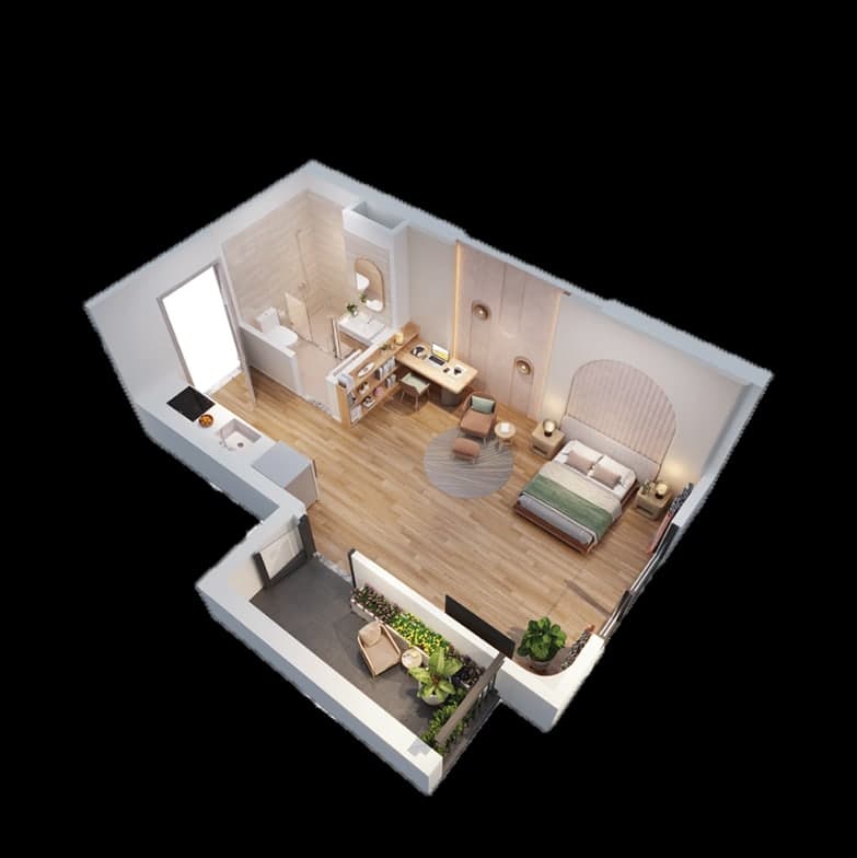 Căn Hộ 1 Phòng Ngủ (1BR)