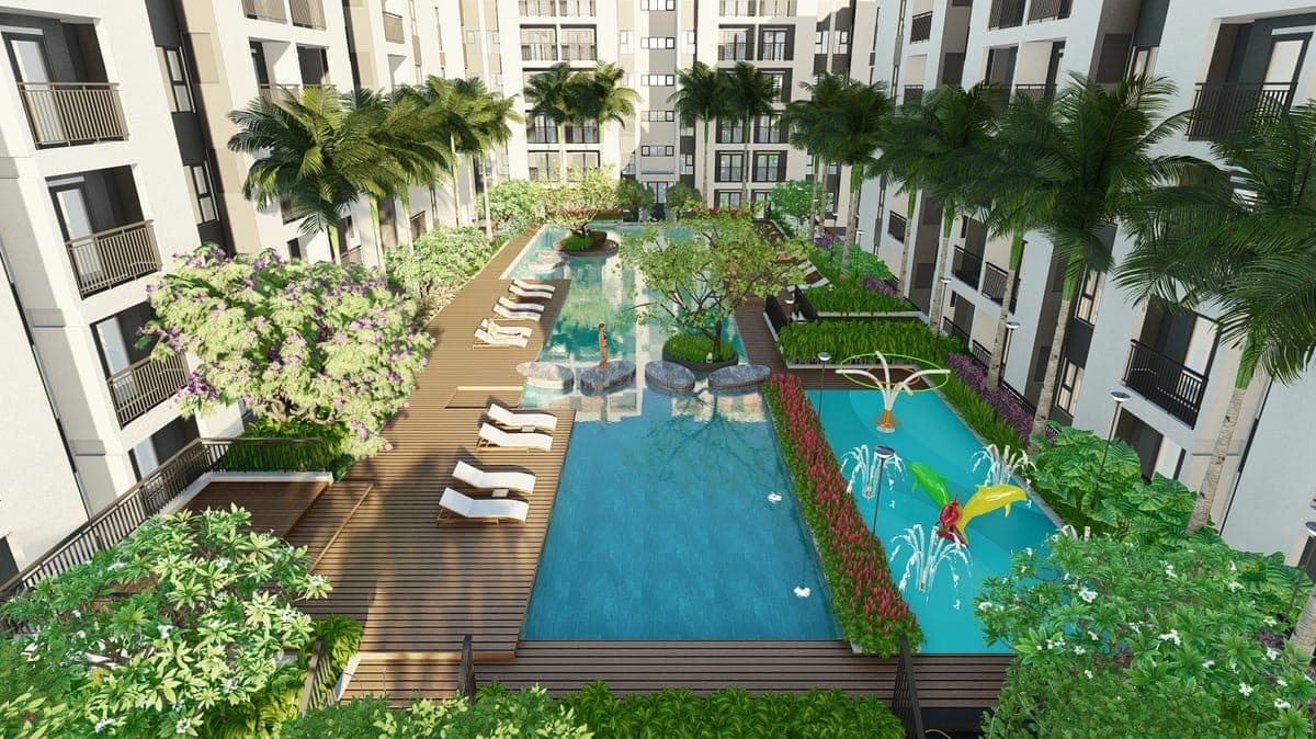 Hồ Bơi Vô Cực & Sàn Tắm Nắng Resort