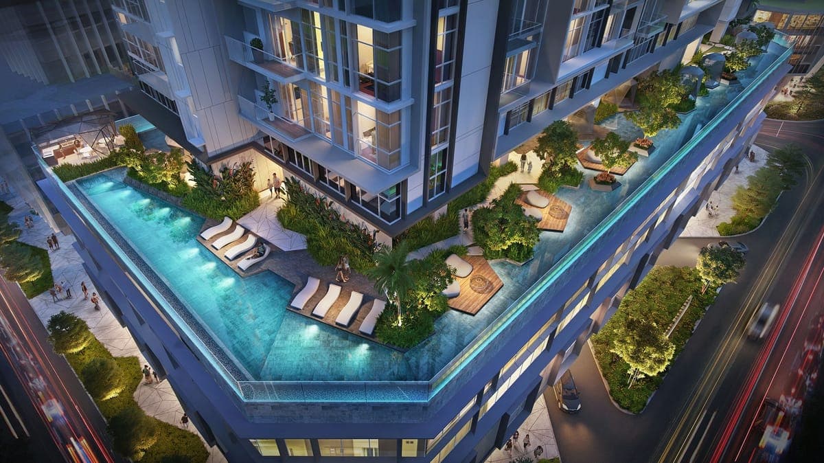 Hồ Bơi Vô Cực & Sàn Tắm Nắng Resort