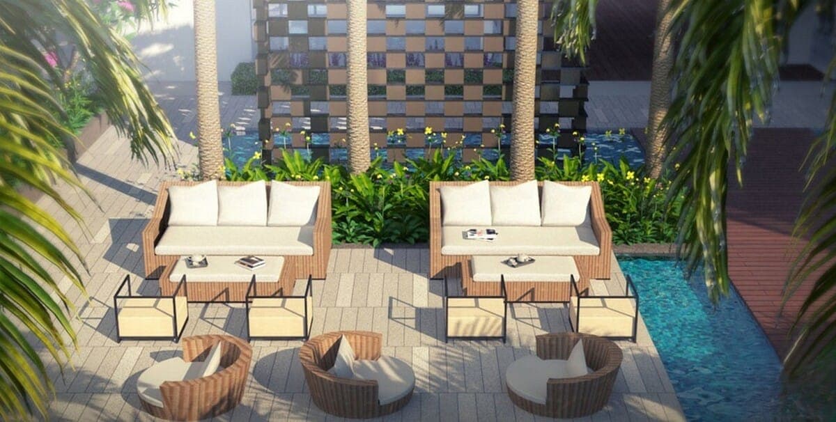 Hồ Bơi Vô Cực & Sàn Tắm Nắng Resort