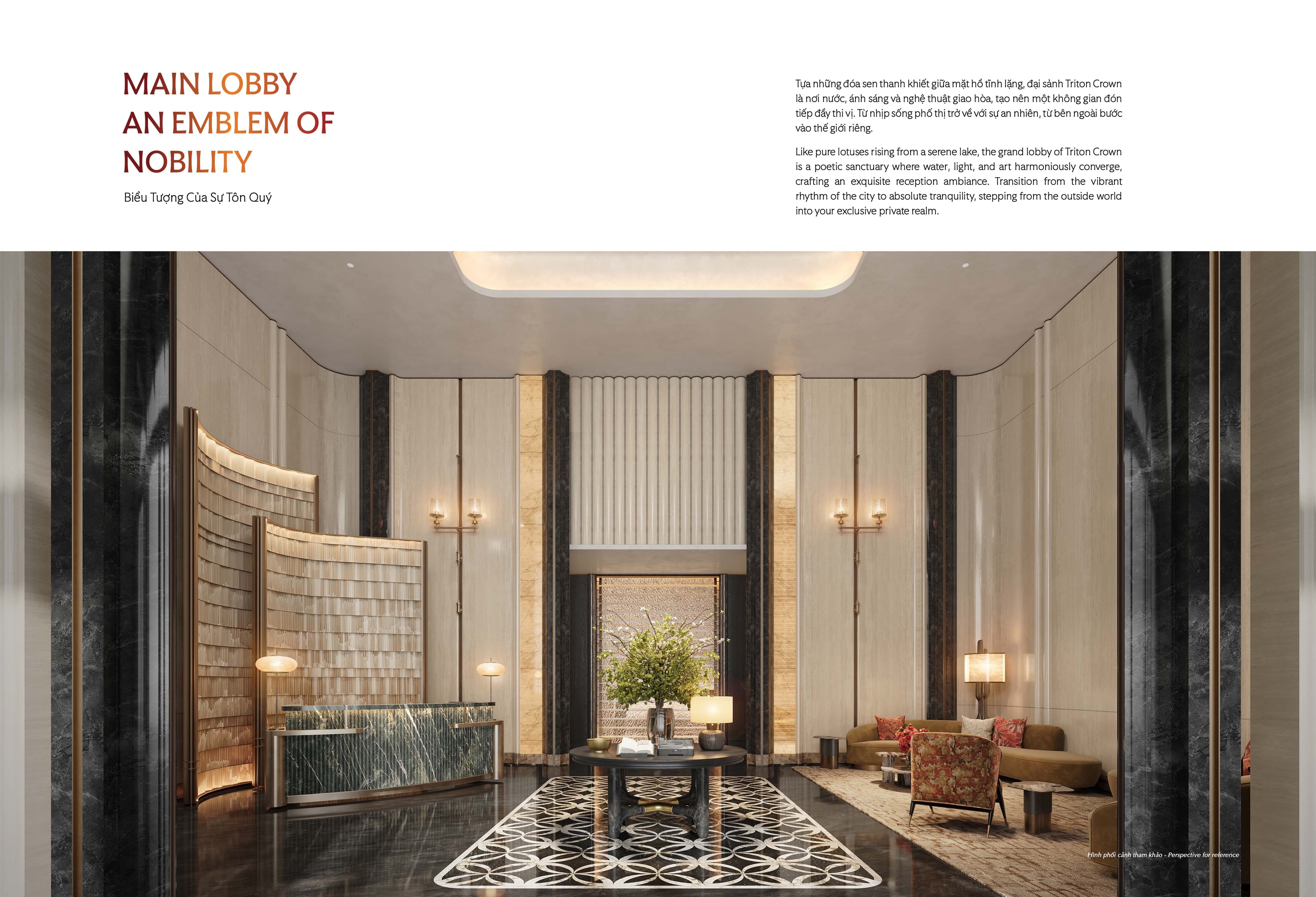 Sảnh Chính Main Lobby Đóa Sen Hoàng Kim